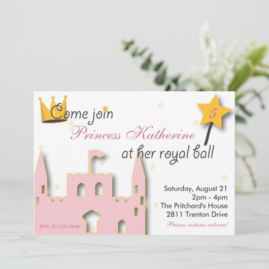 Princess Castle Kaart (Staand voorkant)