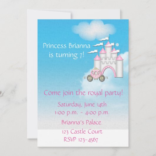 Princess Castle Kaart (Voorkant)