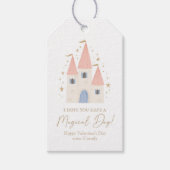 Princess Castle Kinder Valentijnsdag Cadeaulabel (Voorkant)