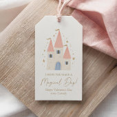 Princess Castle Kinder Valentijnsdag Cadeaulabel