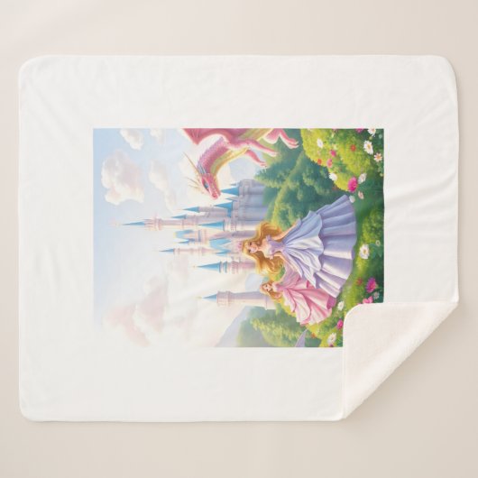 Princess Castle Meisjes Deken - Sprookjespeuter (Voorkant (horizontaal))