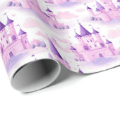 Princess Castle Naadloos Patroon Cadeaupapier (Rol Hoek)