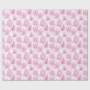 Princess Castle Naadloos Patroon Cadeaupapier