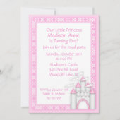 Princess Castle Party Invitation Kaart (Voorkant)