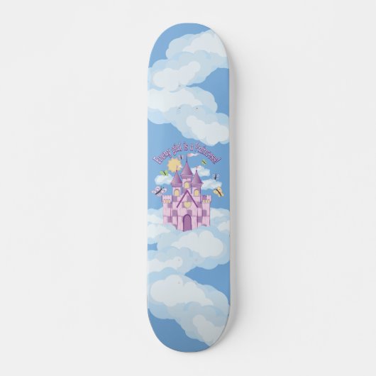 Princess Castle Persoonlijk Skateboard (Voorkant)