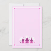 Princess Castle Photo Birthday Party  Kaart (Achterkant)