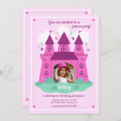 Princess Castle Photo Birthday Party  Kaart (Voorkant / Achterkant)