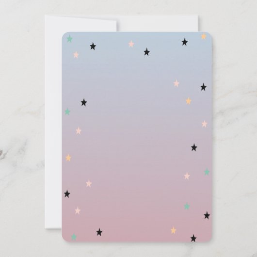 Princess Castle Pony verjaardagsuitnodiging Kaart (Achterkant)