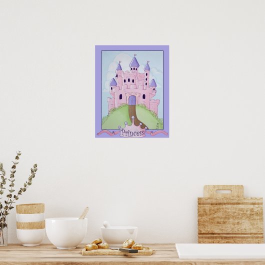 Princess Castle Poster (Keuken)