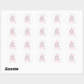 Princess Castle Ronde Sticker (Vel)