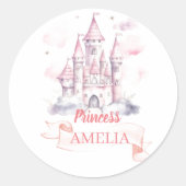 Princess Castle Ronde Sticker (Voorkant)