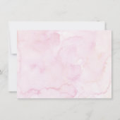 Princess Castle Roze Gouden Bloemen Verjaardag Bedankkaart (Achterkant)