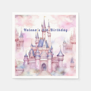 Princess Castle Roze Paarse Servet