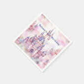 Princess Castle Roze Paarse Servet (Hoek)