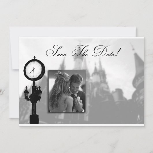 Princess Castle Save the Date Wedding Invitation (Voorkant)
