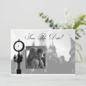 Princess Castle Save the Date Wedding Invitation (Staand voorkant)
