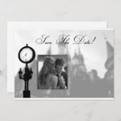 Princess Castle Save the Date Wedding Invitation (Voorkant / Achterkant)