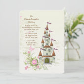 Princess' Castle uitnodiging (Staand voorkant)
