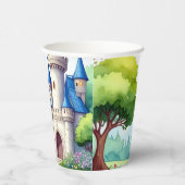 Princess Castle Verjaardag Papieren Cups Bekers (Rechts)