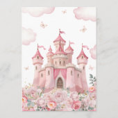 Princess Castle Verjaardag Tijd Capsule Kaart (Achterkant)
