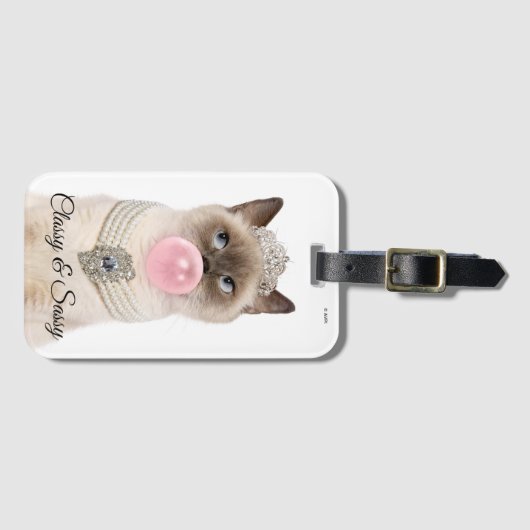 Princess Cat Bgloebel gom Bagagelabel (Voorkant (horizontaal))