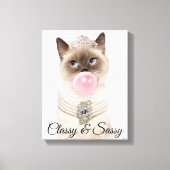 Princess Cat Bgloebel gom Canvas Afdruk (Voorkant)
