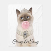 Princess Cat Bgloebel gom Fleece Deken (Voorkant)