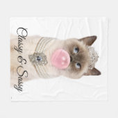 Princess Cat Bgloebel gom Fleece Deken (Voorkant (Horizontaal))