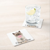 Princess Cat Bgloebel gom Kartonnen Onderzetters (Insitu)