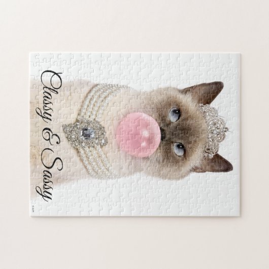 Princess Cat Bgloebel gom Legpuzzel (Horizontaal)