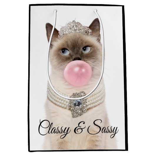 Princess Cat Bgloebel gom Medium Cadeauzakje (Voorkant)