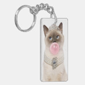Princess Cat Bgloebel gom Sleutelhanger (Voorkant Links)