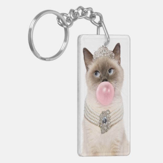 Princess Cat Bgloebel gom Sleutelhanger (Voorkant Links)