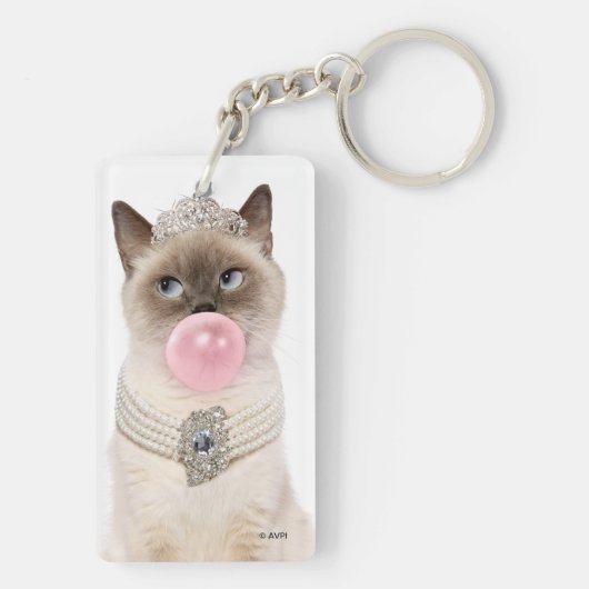 Princess Cat Bgloebel gom Sleutelhanger (achterkant)
