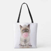 Princess Cat Bgloebel gom Tote Bag (Achterkant)