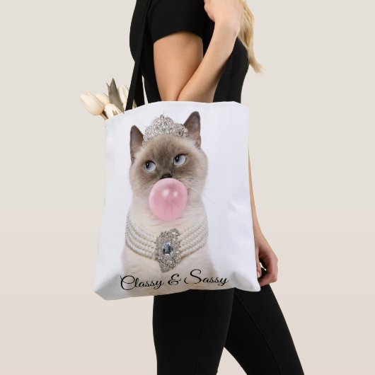 Princess Cat Bgloebel gom Tote Bag (Dichtbij)