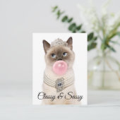 Princess Cat Bgloebel gom Uitnodiging Briefkaart (Staand voorkant)