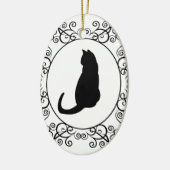 Princess Cat Keramisch Ornament (Links)
