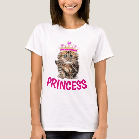 PRINCESS CAT kITTEN T-Shirts (Voorkant)