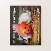 Princess Cat met Snoep Bucket Legpuzzel (Verticaal)