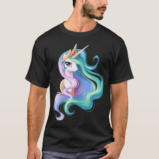 Princess Celestia Unicorn A Perfect Unicorn T-shirt (Voorkant)