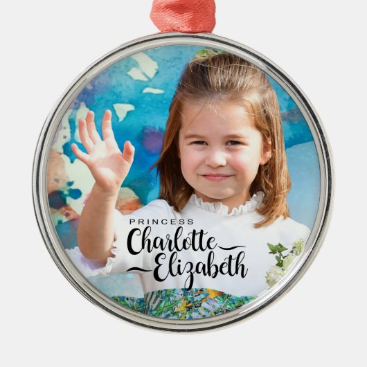 Princess Charlotte 7th Metal Ornament (Voorkant)