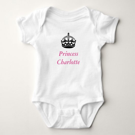 Princess Charlotte baby bodysuit (Voorkant)