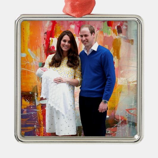 Princess Charlotte Diana Metalen Ornament (Voorkant)