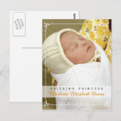 Princess Charlotte Diana - William Kate Briefkaart (Voorkant / Achterkant)