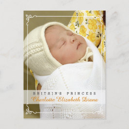 Princess Charlotte Diana - William Kate Briefkaart