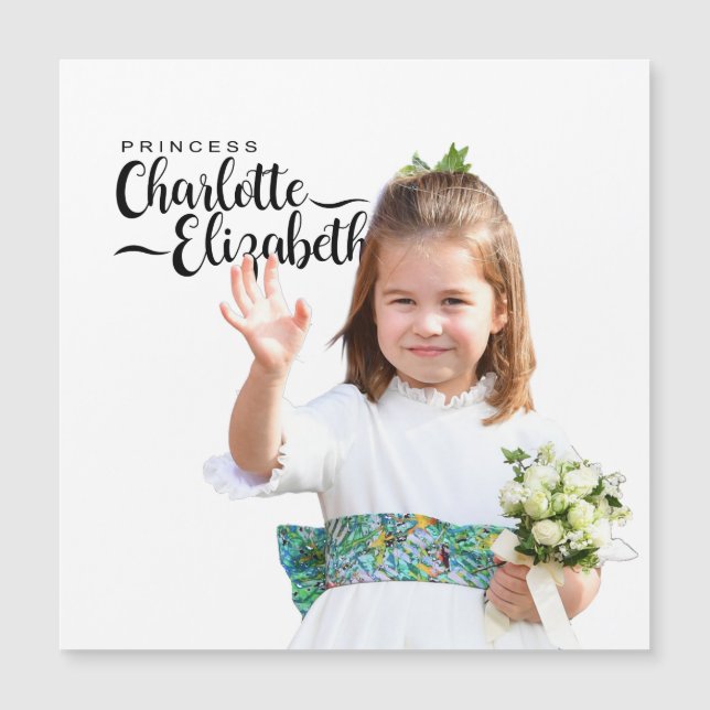 Princess Charlotte Elizabeth 6th Birthday Magnet (Voorkant)