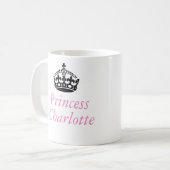 Princess Charlotte en British crown Koffiemok (Voorkant links)