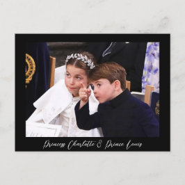 Princess Charlotte en Prince Louis Briefkaart