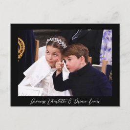 Princess Charlotte en Prince Louis Briefkaart